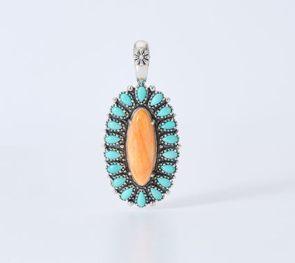 American West Sterling Silver Oval & Pear Gemstone Enhancer