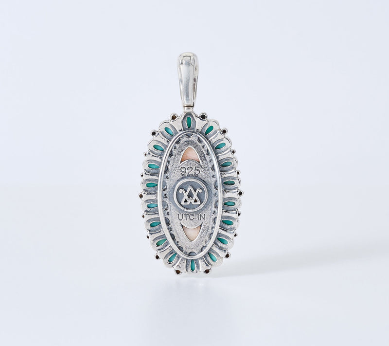American West Sterling Silver Oval & Pear Gemstone Enhancer — View 2