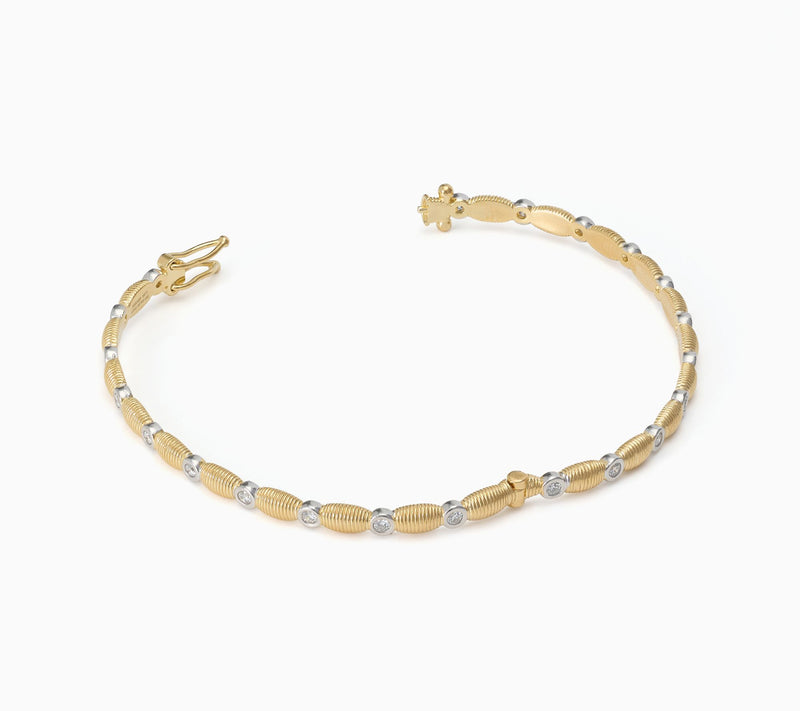 David Markstein 0.60 cttw Lab Grown Diamond Couture Bangle, Sterling — View 6