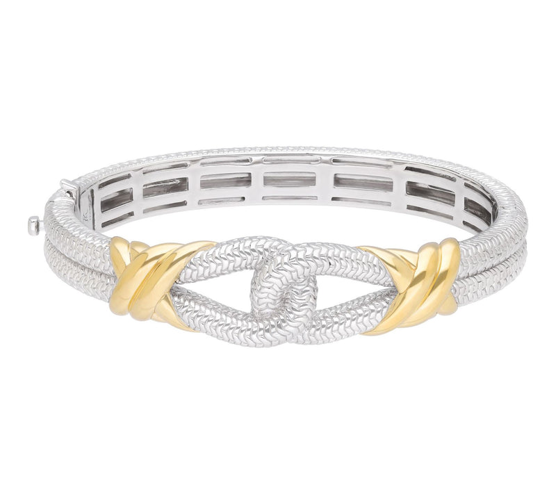 Tiffany Kay Studio Sterling Silver Two-Tone Hinged Cuff — Main view