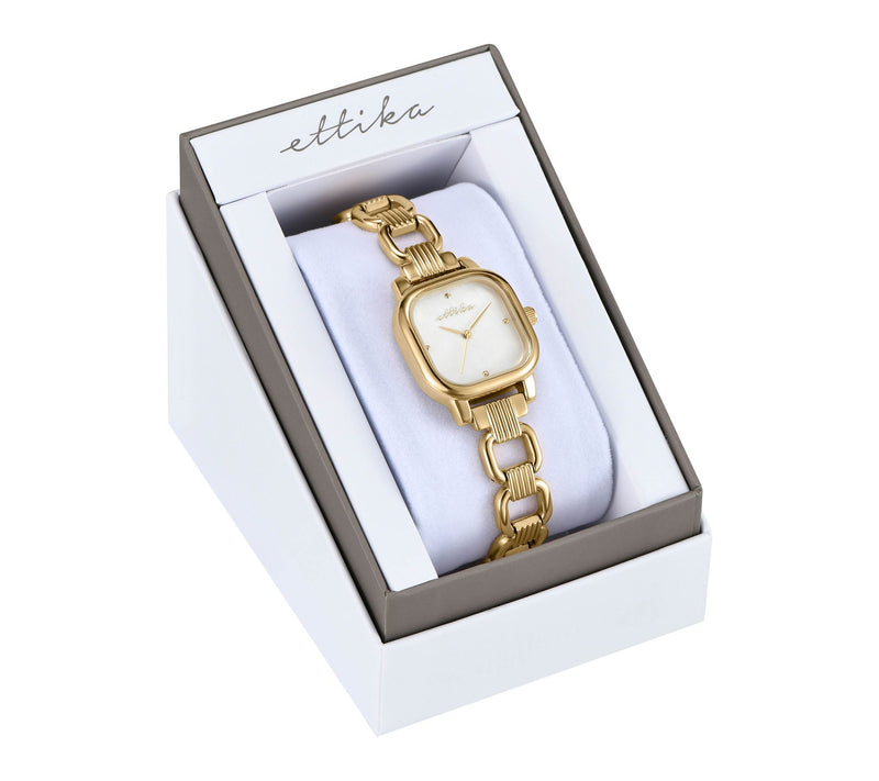 Ettika Women's Classic Square Bracelet Watch — View 8