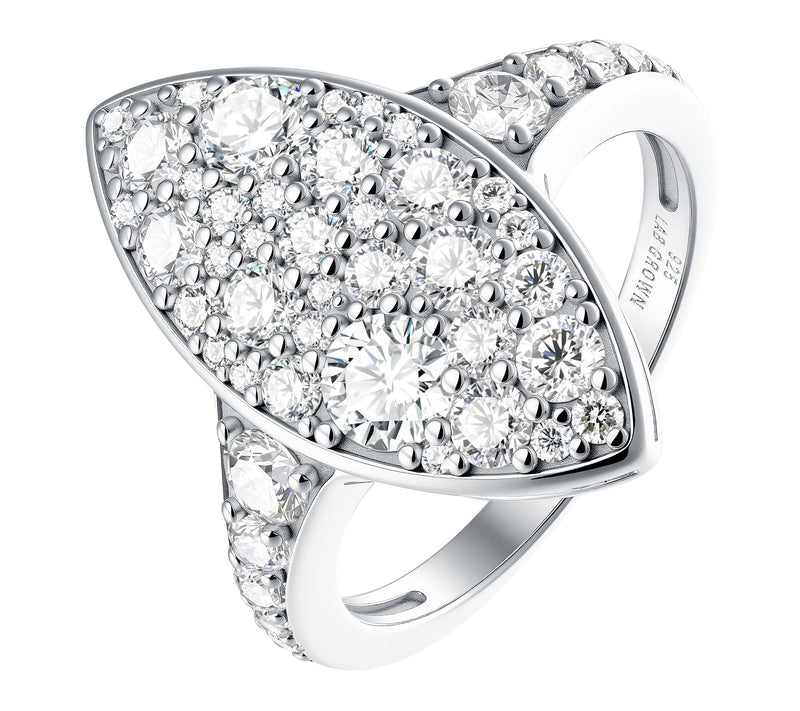 Diamonique x Jennifer Miller Cobble Stone Ring,Sterling — Main view