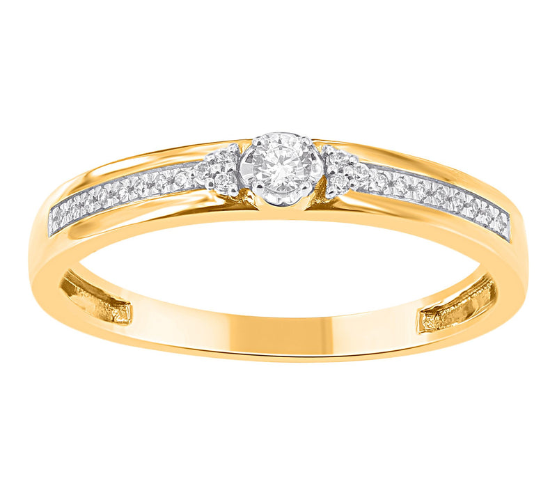 Affinity Diamonds Wedding Band Ring, 14K Gold — Main view