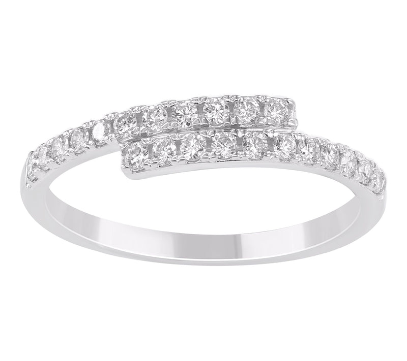 Affinity Diamond 0.25 cttw Bypass Ring, 14K Gold — Main view