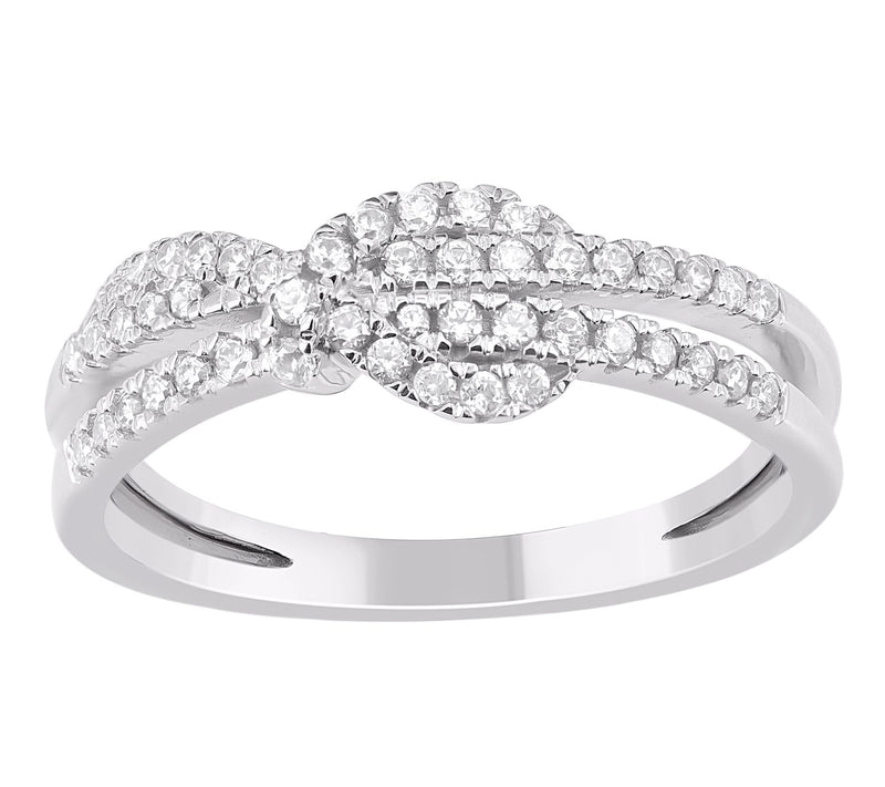 Affinity Diamond 0.30 cttw Knot Ring, 14K Gold — Main view