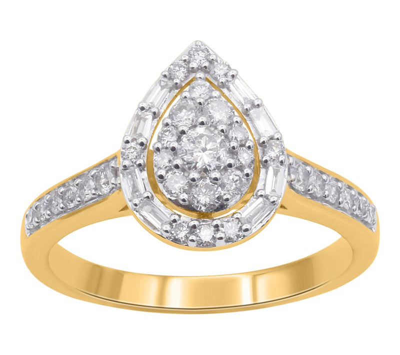 Affinity Diamonds 0.50 cttw Engagement Ring, 14K Gold — Main view