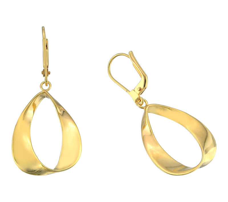 Silver Style Wired Dangle Loop Earring — View 8