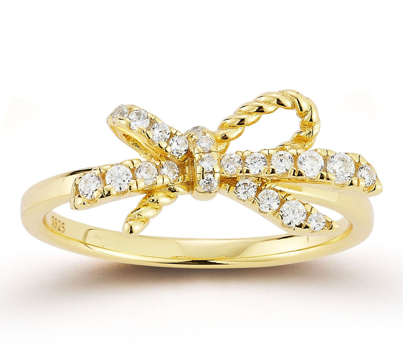 Rachel Zoe Pave Twist Knot Ring, Sterling — Main view