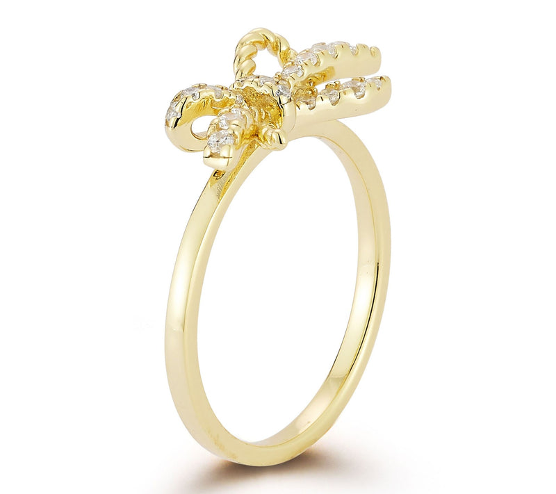 Rachel Zoe Pave Twist Knot Ring, Sterling — View 2