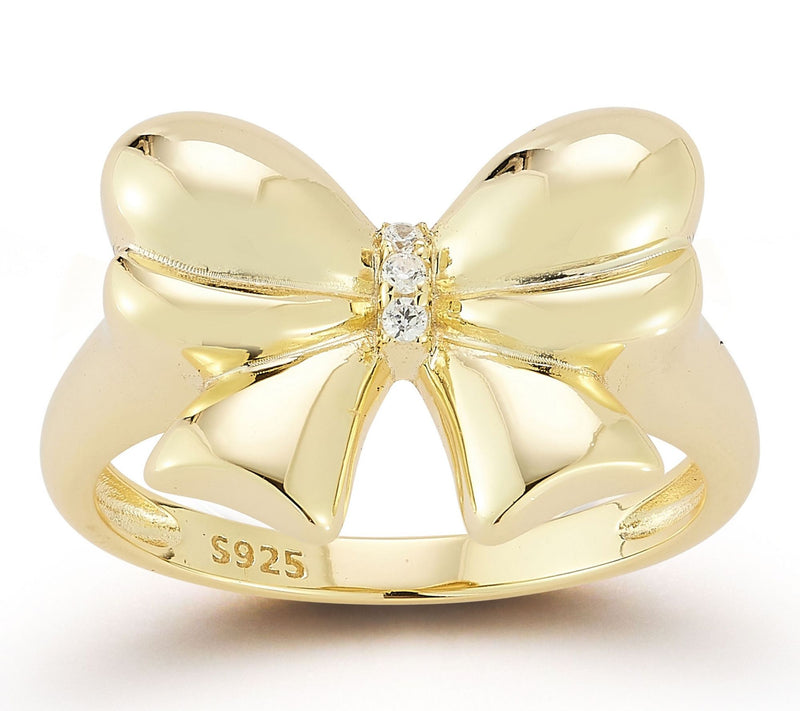 Rachel Zoe Puffed Bow Ring, Sterling — Main view