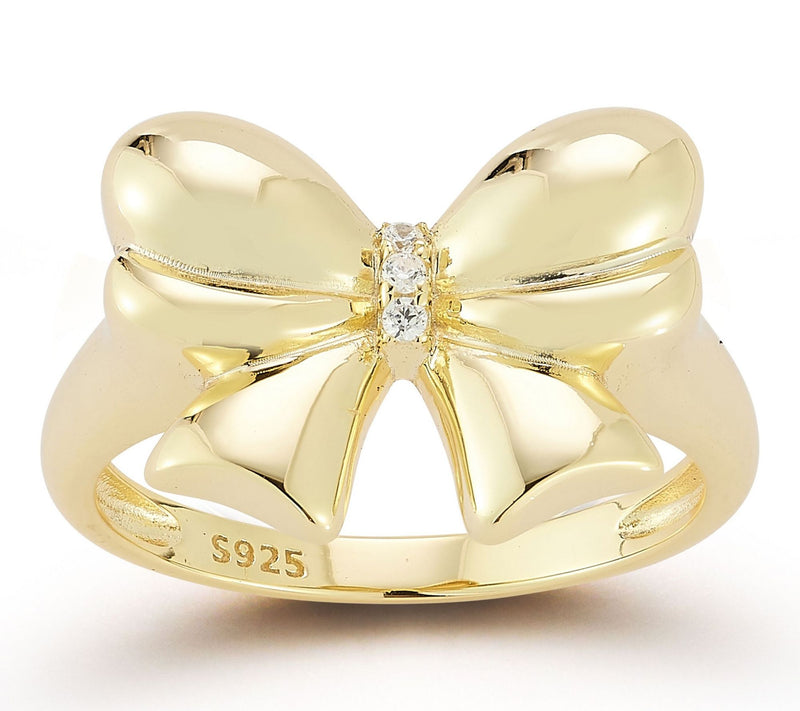 Rachel Zoe Puffed Bow Ring, Sterling — View 9