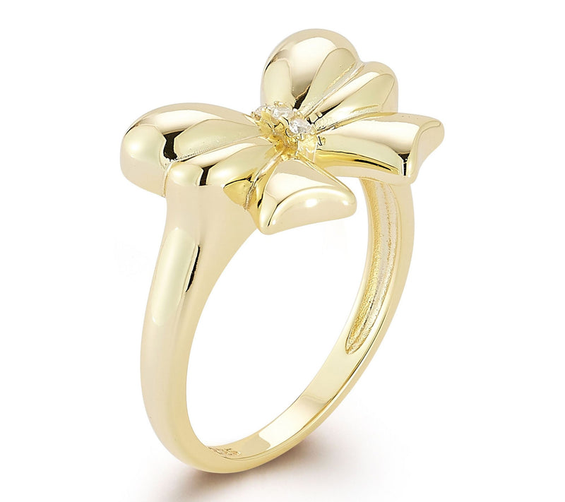 Rachel Zoe Puffed Bow Ring, Sterling — View 2
