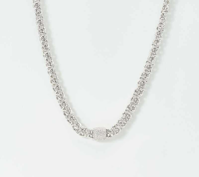 Diamonique Italia Bronze Byzantine Necklace — View 7