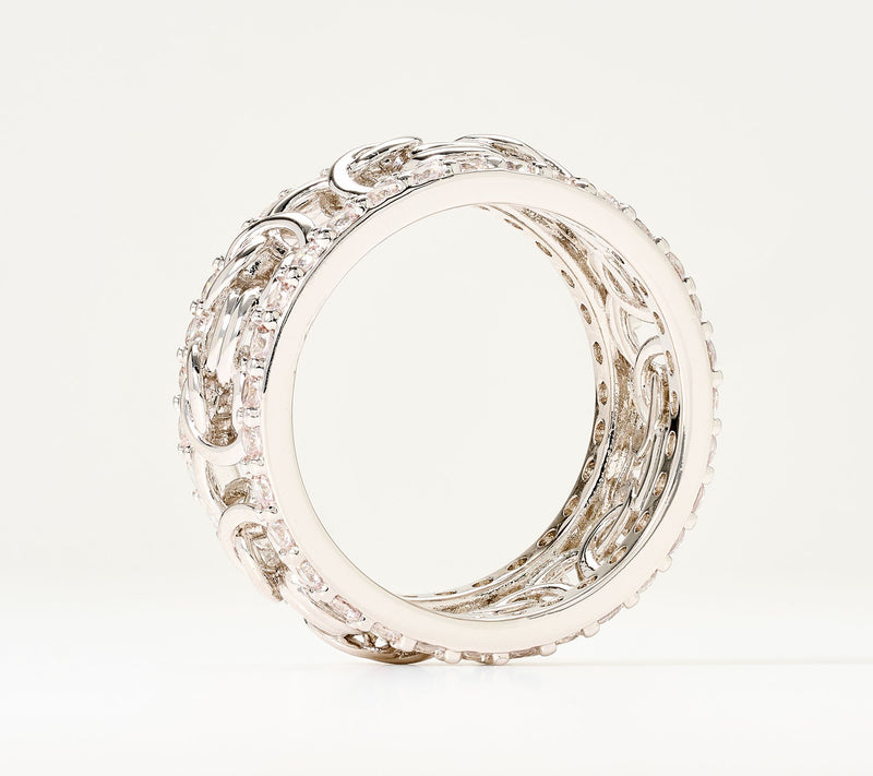 Diamonique Italia Bronze Byzanthine Ring — View 2