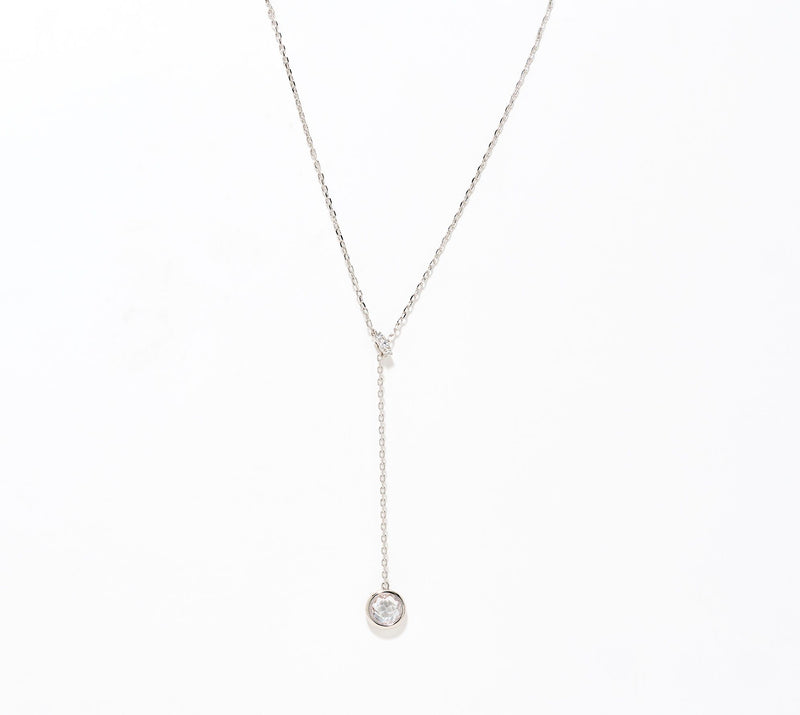 Diamonique Italia Bronze Lariat Necklace — Main view