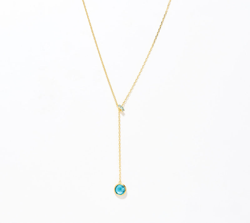 Diamonique Italia Bronze Lariat Necklace — View 7