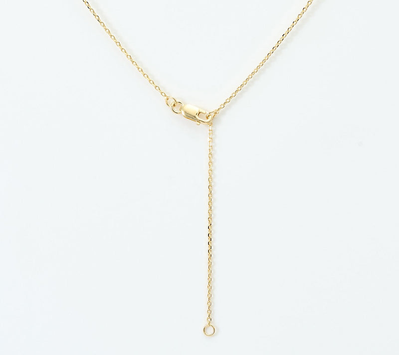 Diamonique Teardrop Necklace, Sterling Silver — View 3