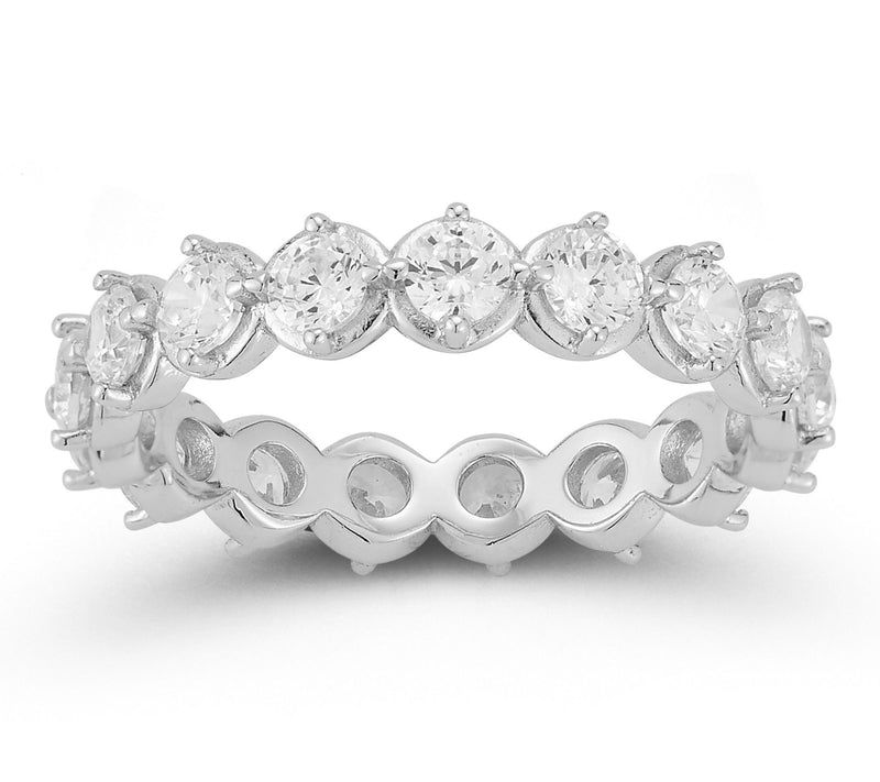 Sterlina Silver Round Band Ring, Sterling — View 8