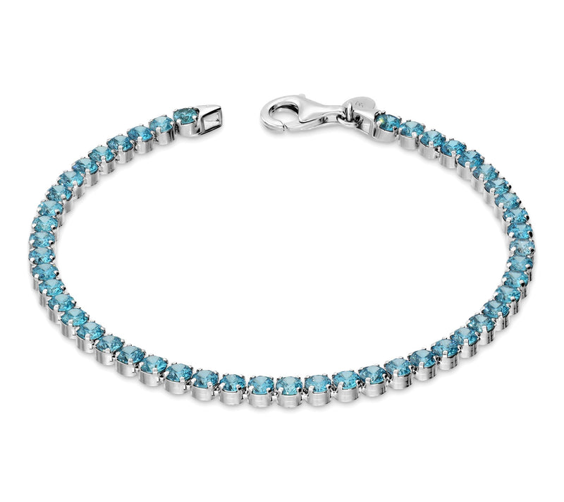Diamonique x Bronzo Italia Tennis Bracelet — View 6