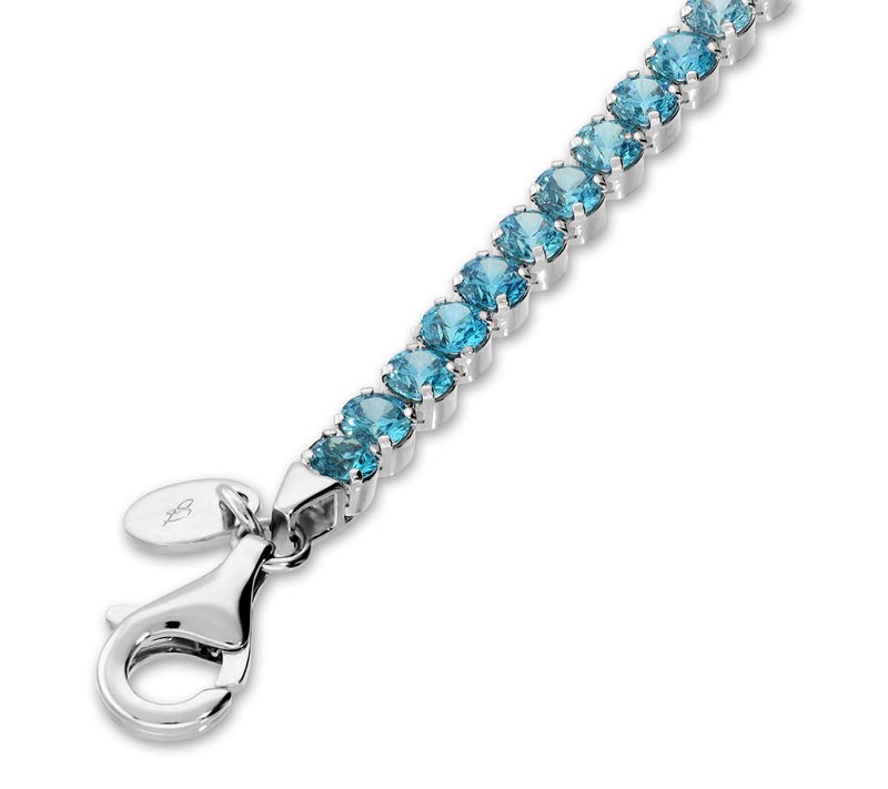 Diamonique x Bronzo Italia Tennis Bracelet — View 2