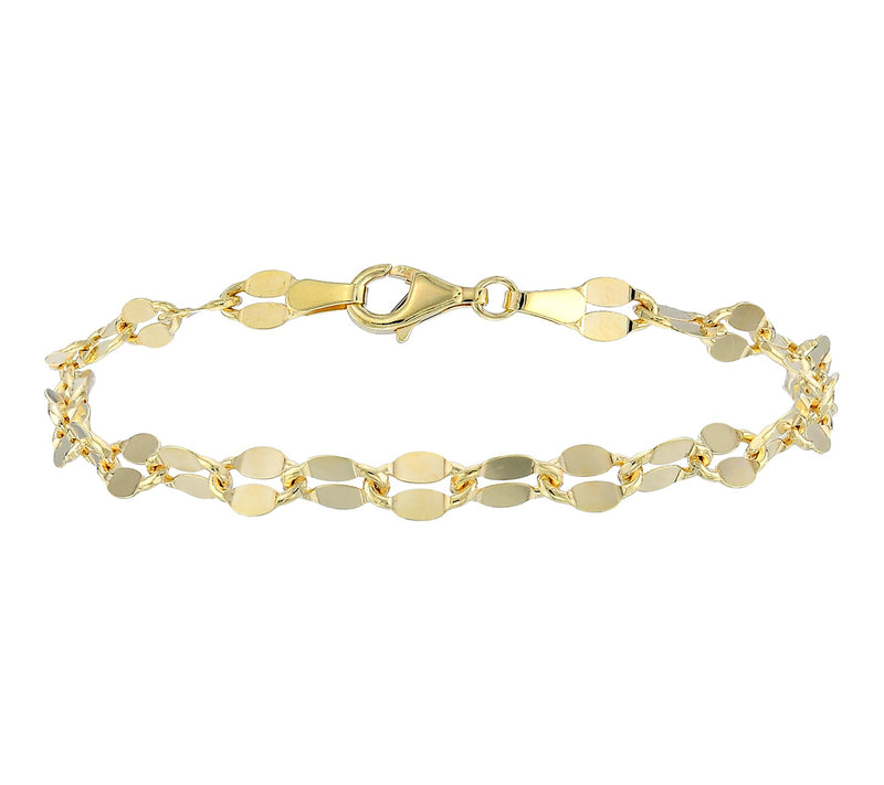 Silver Style 6mm Lumachina Chain Bracelet, Ster ling — View 3
