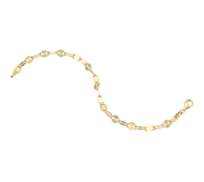 Silver Style 6mm Lumachina Chain Bracelet, Ster ling — View 4