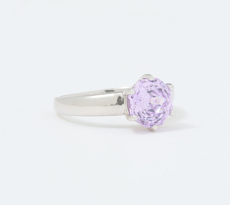 Diamonique Italia Bronze Rose Cut Solitaire Ring — View 9