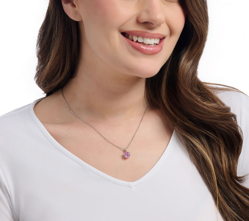 Diamonique Italia Bronze Rose Cut Necklace — View 10