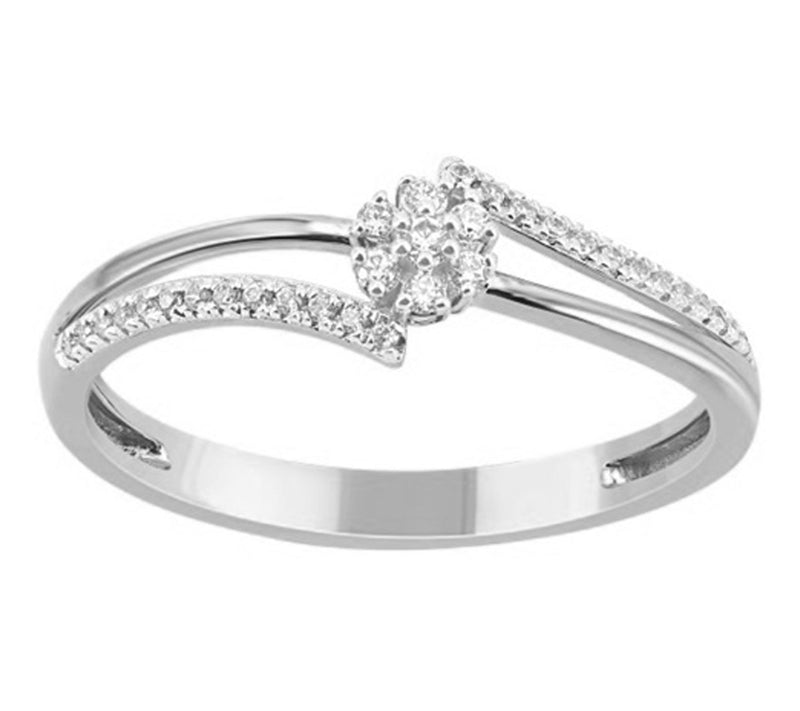 Accents By Affinity Open Band Diamond Ring, Sterling Silver — View 3