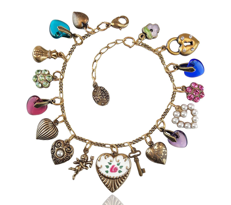 Anne Koplik Enchanting Multi-Heart & Charm Bracelet — Main view