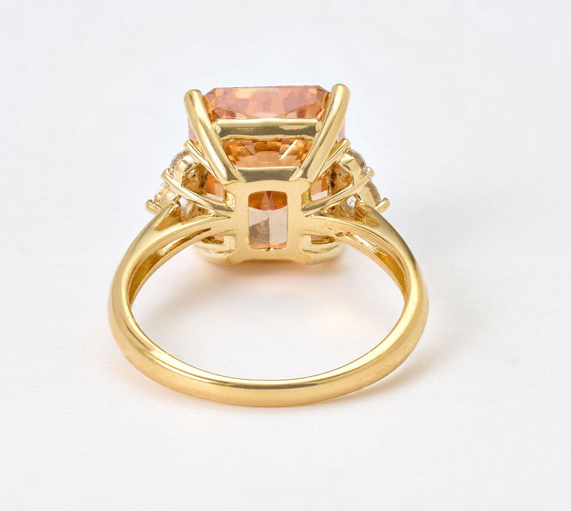 Diamonique Bold Multi-Stone Ring, Sterling Silver — View 3