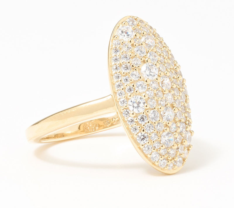 Diamonique x Lulu Frost Micro Pave Ring, Sterling Silver — View 7