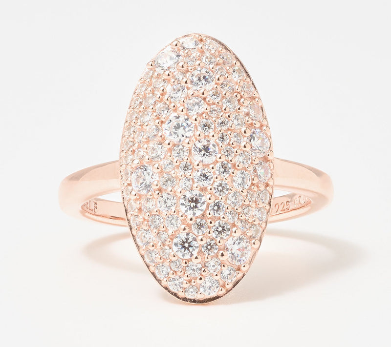 Diamonique x Lulu Frost Micro Pave Ring, Sterling Silver — View 8