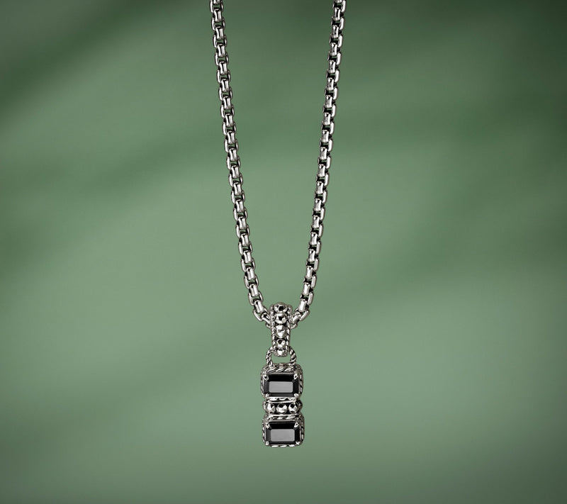 JAI Sterling Silver Emerald Cut Gemstone Enhancer — View 16