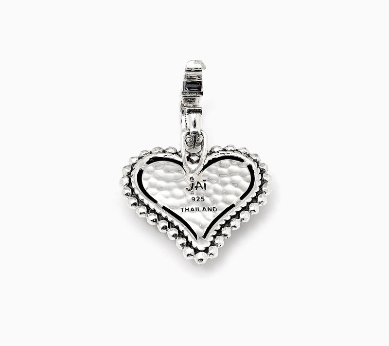 JAI Sterling Silver Symbols of Love Angel Wing Heart Enhancer — View 2