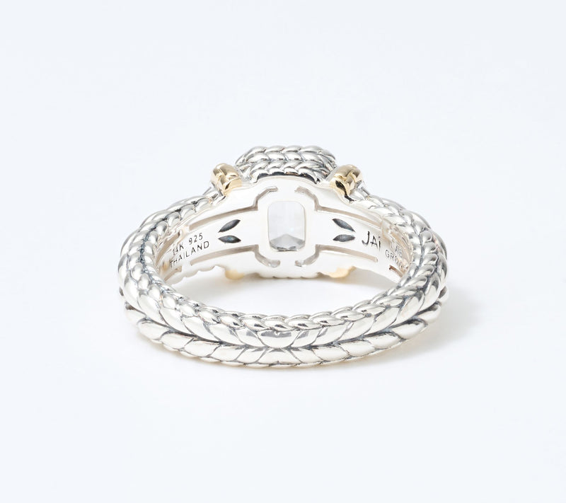JAI Sterling Silver & 14K Gold Lab Grown Diamond Ring, 1.5 ct — View 3