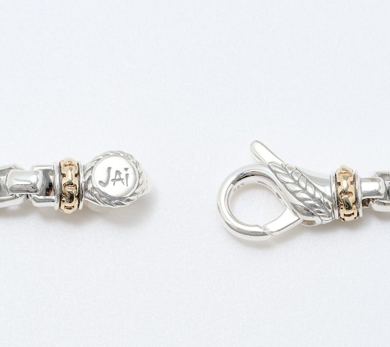 JAI Sterling & 14K Gold Lab Grown Diamond 4.5cttw Bracelet, 22.0g — View 3