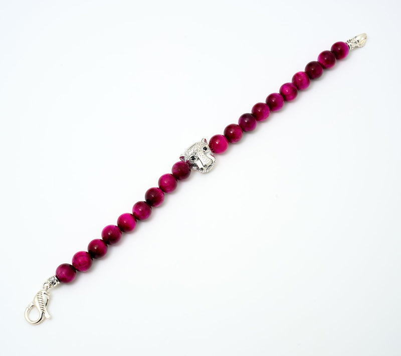 JAI Sterling Silver Figurative Gemstone Bead Bracelet — View 2