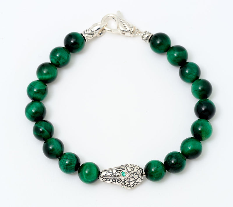JAI Sterling Silver Figurative Gemstone Bead Bracelet — View 13