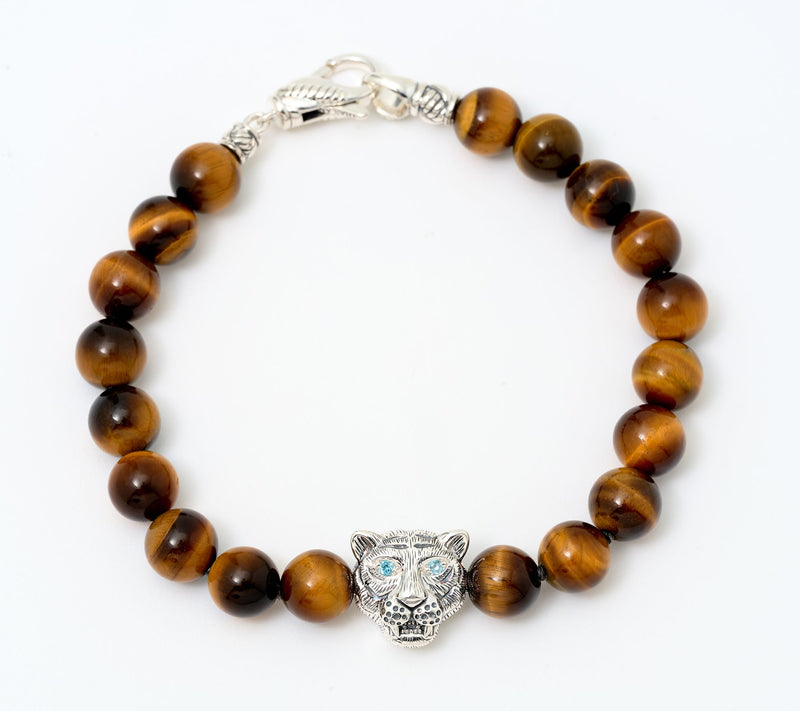 JAI Sterling Silver Figurative Gemstone Bead Bracelet — View 14