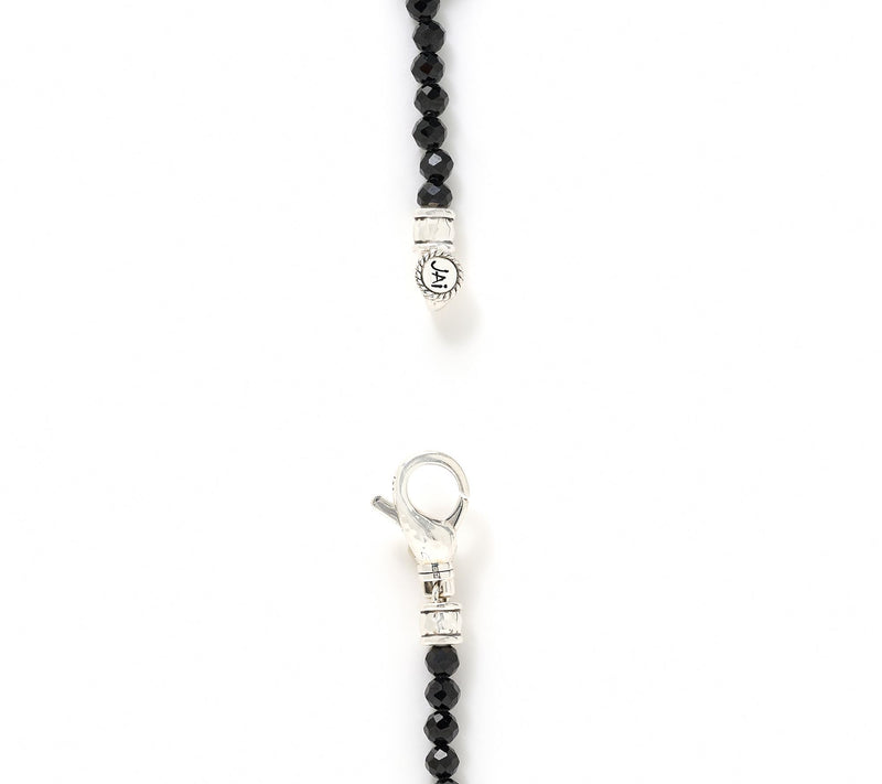 JAI Sterling Silver Symbols of Love Black Spinel Necklace, 28" — View 3