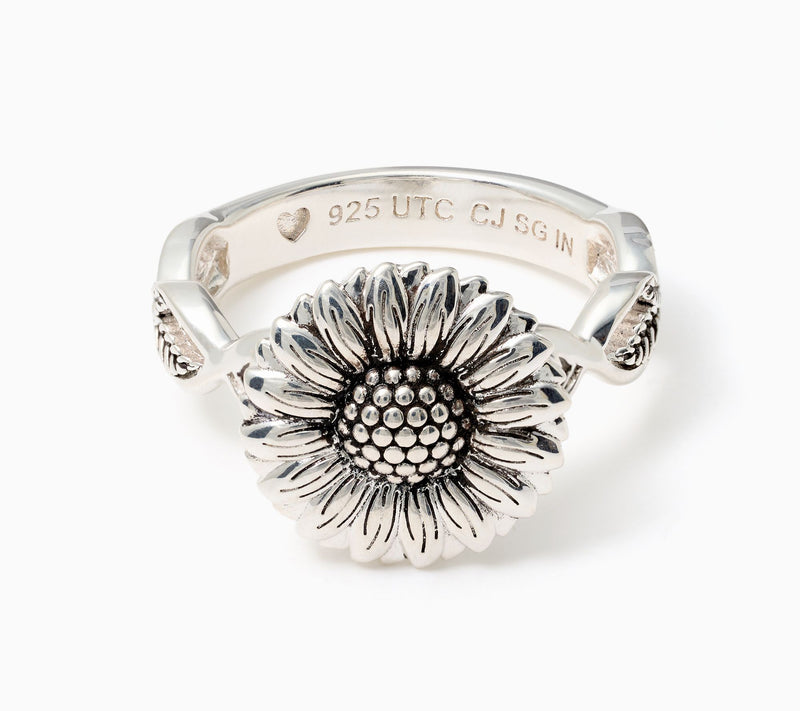 Christian James by Scott Grimes Sterling Silver Hello Sunshine Sunflower Ring — Main view