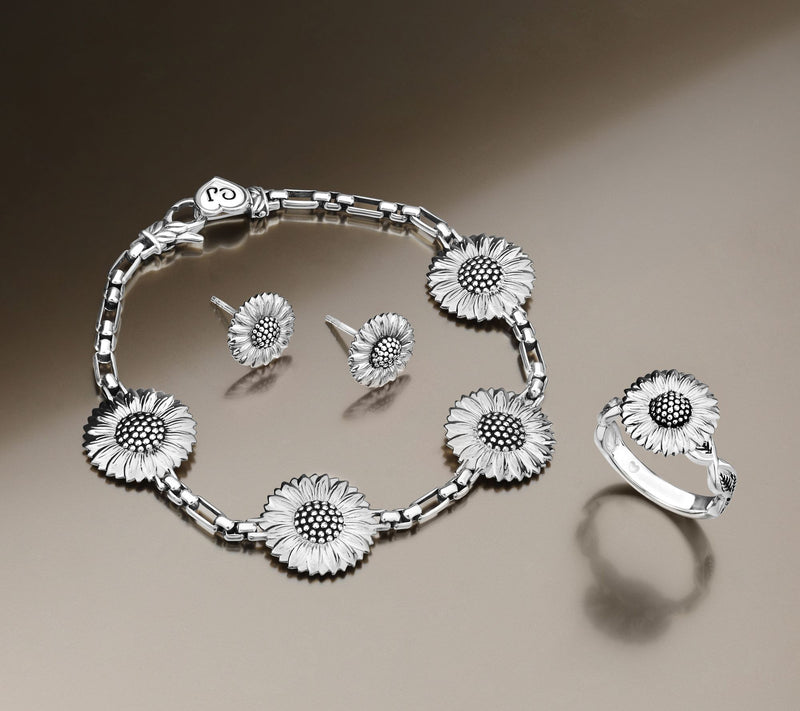 Christian James by Scott Grimes Sterling Silver Hello Sunshine Stud Earrings — View 6