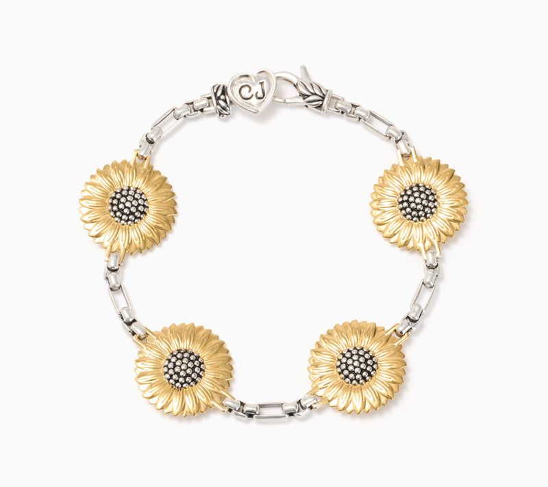 Christian James by Scott Grimes Two-Tone Hello Sunshine Bracelet 13.2g — Main view
