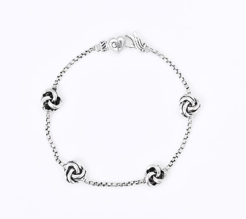 Christian James by Scott Grimes Sterling Ripple Love Knot Bracelet 8.0g — Main view