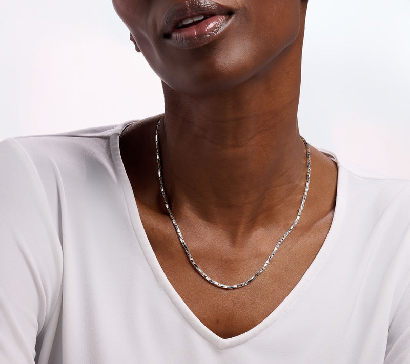 Christian James by Scott Grimes Sterling Silver Shimmer Chain Necklace, 14.5g — View 6