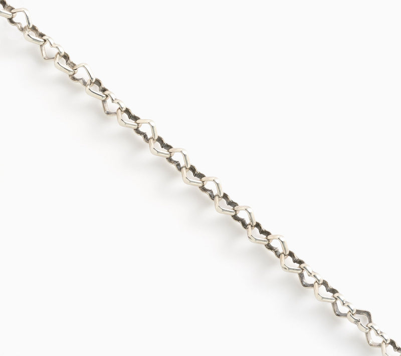 Christian James by Scott Grimes Sterling Petite Heart Link Bracelet 5.0g — View 2
