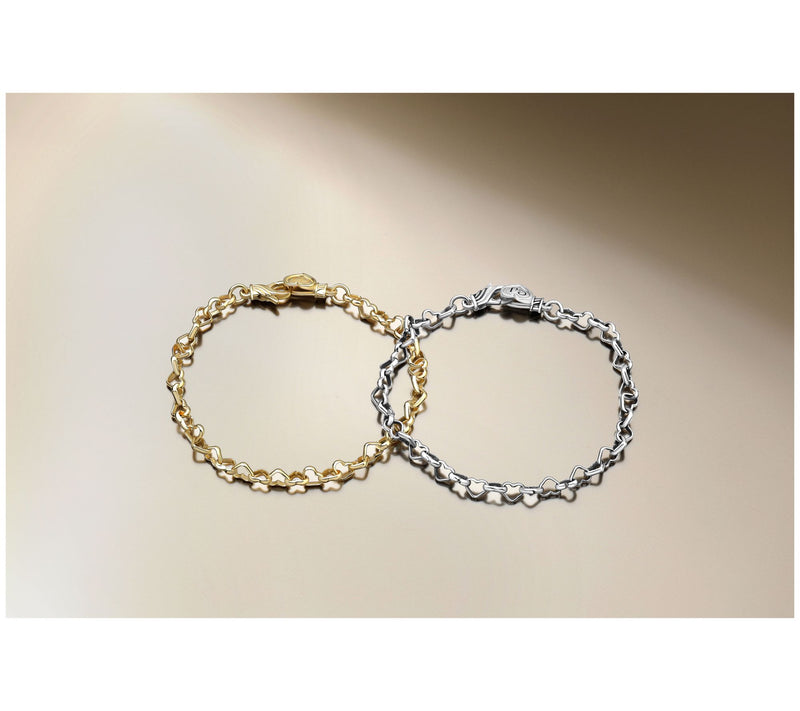 Christian James by Scott Grimes 14K Plated Petite Heart Bracelet 5.0g — View 5