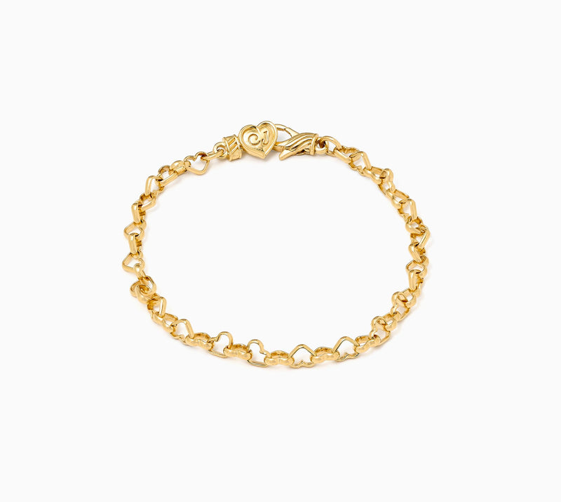 Christian James by Scott Grimes 14K Plated Petite Heart Bracelet 5.0g — Main view