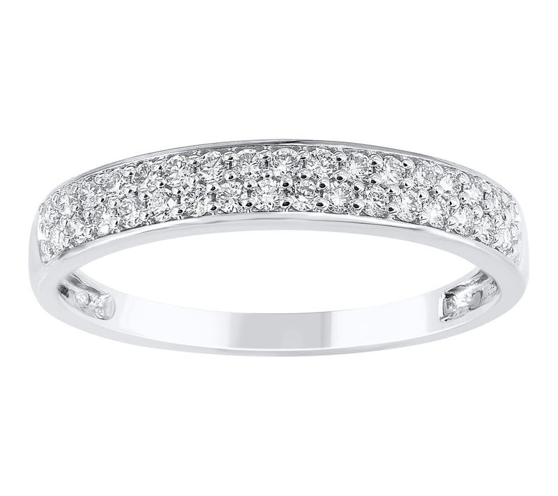 Affinity Diamonds 0.30 cttw Band Ring, SterlingSilver — View 3